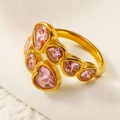US 6 / Gold Pink Zirconia