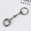 Gepolijste gunmetal paardenbit metalen gesp voor luxe loafers tassen en modeaccessoires - Zilveren Hoefijzerbit