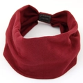 Fascia elastica per yoga in maglia bordeaux da donna con morbida trama tessile a tesa larga - Rosso