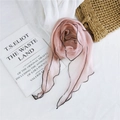 Sciarpa patchwork a rete rosa con bordi ondulati neri per decorazione donna elegante - Rosa