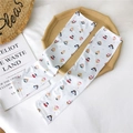 White sun protection sleeves with cute cartoon girl prints made of cooling ice silk - Cartoon Princess