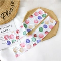 White sun protection ice sleeves featuring colorful watercolor polka dot art prints - Colorful Ice Cream