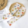Cartoon ice silk sun protection sleeves in cream with colorful smiley face polka dots - Colorful Dots Nice