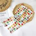 White ice silk cooling sleeves with vibrant colorful floral pattern for sun protection - Colorful Floral