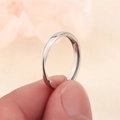 Verstellbarer Mobius-Silberring mit minimalistischem, gedrehtem Design für Paare - Damenmodell (B32)