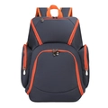 Zaino sportivo impermeabile in tessuto oxford grigio e arancione per palestra e viaggi - Blu Navy e Arancione
