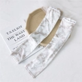 Ice silk sun protection sleeves in grey marble pattern with Rush Fashion cuffs - 13 Tie-dye Khaki