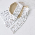 Floral ink pattern sun protection ice silk sleeves with elastic Rush Fashion cuffs - 7 Floral Bracelet Khaki