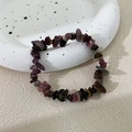 Bracciale in tormalina multicolore fatto a mano con perle in pietra naturale - Schegge di Tormalina Multicolore (Stile A)