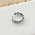 Anillo abierto minimalista de plata con motivo de concha para mujer estilo mar - Estilo Abierto de Concha / Plateado