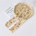 Light yellow sun protection sleeves with pear print and Belgium Pear lettering - Mesh Pear Yellow