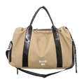 Borsa da viaggio Oxford impermeabile kaki con cinghie nere e chiusura a coulisse - Cachi