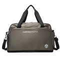 Bolso de viaje gris de tela Oxford impermeable de gran capacidad con correa ajustable - Champán