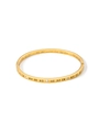 Vista dettagliata del bracciale placcato oro 18k con numeri romani e cristalli incastonati - Oro