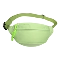 Sac de poitrine minimaliste en nylon vert clair avec sangle réglable et boucle rapide - Vert
