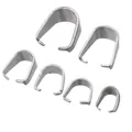 Set mit 6 Edelstahl-Anhängerschlaufen für Halsketten in verschiedenen Größen - 3*7mm / Original Edelstahl