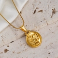 18K gold plated Scorpio zodiac pendant necklace with sleek snake chain for women - Scorpio