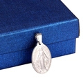 Silver Virgin Mary Guadalupe oval pendant necklace in embossed stainless steel - Steel Color (Pendant Only) 1.5*2.5