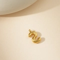 Colgante número 2 estilo globo 3D con acabado dorado brillante para collar de mujer - Colgante Letra S
