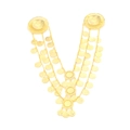 Broche de cascada de monedas doradas multicapa para vestidos de noche de lujo de Oriente Medio - Dorado
