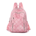 Zaino rosa con motivo tie-dye, tasche multiple e spallacci regolabili - Rosa