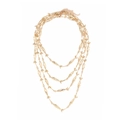 Goldene mehrlagige Kette mit tropischen Fisch-Anhängern und kaskadierenden Elementen - Goldenes Fischschwarm Mehrlagiges Halsketten Set (XL260121-0829)