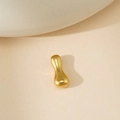 Collier alphabet style ballon plaqué or 18k avec une finition polie dorée - Lettre Bulle I Pendentif Uniquement (Sans Chaîne)