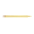 Detail of golden hair comb featuring long yellow rhinestone tassel chains for formal events - Yellow