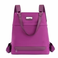 Magenta Oxford-Stoff Rucksack für Damen mit verstellbaren Trägern und wasserdichtem Design - Lila