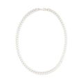 Collier chaîne à gros maillons argentés pour femme avec fermoir mousqueton classique - Argenté