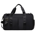 Borsa da viaggio impermeabile nera di grande capacità con manici e tracolla rimovibile - Grande / Nero