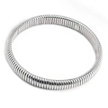 Dettaglio del bracciale Tubogas in acciaio inossidabile con struttura a spirale - 12MM*20CM / Color Acciaio