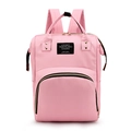 Zaino fasciatoio rosa multiuso con grande capacità e manici superiori dal design elegante - Rosa