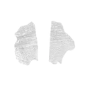 Exaggerated silver irregular earrings with crumpled texture and minimalist industrial style - Silver