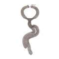 Collier cravate de luxe en maille strassée avec chaîne réglable et fermoir mousqueton - Strass Champagne