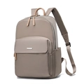 Mochila caqui minimalista para escuela y universidad con gran capacidad y hebilla - Grande / Caqui oscuro