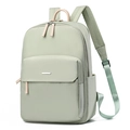 Mochila escolar verde menta de gran capacidad en nailon para mujeres y estudiantes - Grande / Verde