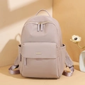 Zaino Oxford classico viola chiaro con cerniere dorate e ampi scomparti portaoggetti - Grande / Rosa Antico