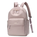 Classic lotus pink oxford backpack with gold zippers and spacious front pocket for women - Small / Dusty Pink
