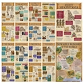 Set of 20 vintage world history and ancient civilization educational wall posters - World History Civilization Posters (ER05)