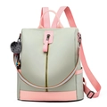 Modischer Rucksack in Hellgrün und Rosa aus Oxford-Stoff mit Anti-Diebstahl-Design - Mintgrün