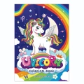 Einhorn Malbuch für Kinder von 4 bis 8 Jahren mit Regenbogen und Sternen Cover - TS06 Einhorn-Stil / 60 Blatt