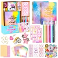 Set diario fai-da-te arcobaleno con taccuino, adesivi e penne colorate per scrapbooking creativo - SH025-Nuovo Set Diario