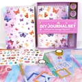 Comprehensive DIY butterfly journal kit with notebooks, glitter tape, and stickers - Butterfly Theme