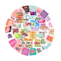 50 pegatinas motivadoras de vinilo impermeable con frases positivas para portátiles - 50 Piezas de Pegatinas con Texto Inspirador