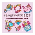 Glow Cosmetics coloring book with 52 vibrant makeup illustrations for teens and adults - Glow Cosmetics (TH07)
