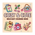 Cover design of Cozy and Cute coloring book featuring pastel illustrations and simple motifs - Cozy & Cute (TH04-Original)