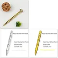 Golden diamond pen and two metallic markers with 2mm tips for guest book signing - Guest Book Set (With Pen)