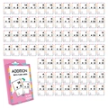 Set of 36 English addition math flash cards for children with pink packaging box - Count Series / 36 Sheets