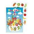 Kids vegetable and fruit cartoon sticker book for early learning and coloring fun - Vegetables and Fruits